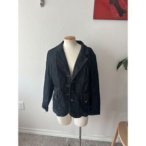 Yuva Y2K Dark Denim Jacket